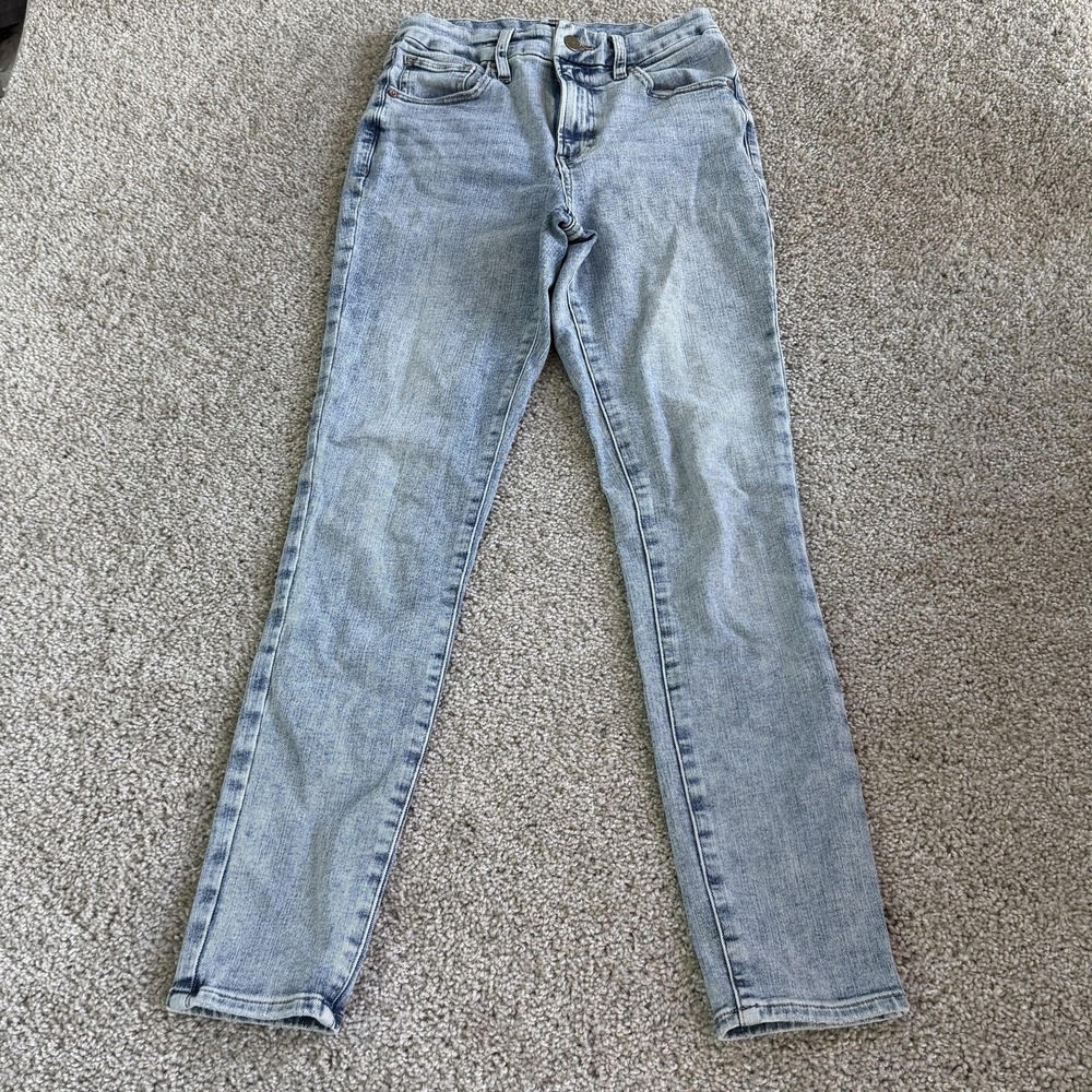 Express Skinny Jeans Womens Small Light Wash Blue High Rise Ultra Stretch Denim